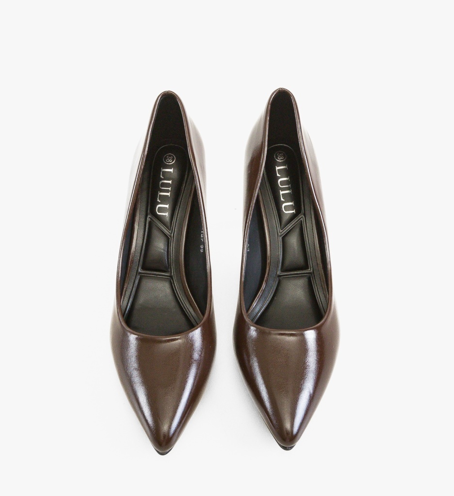 Pantofi Dama Hamilton Maro cu Toc Eleganți - imagine 5