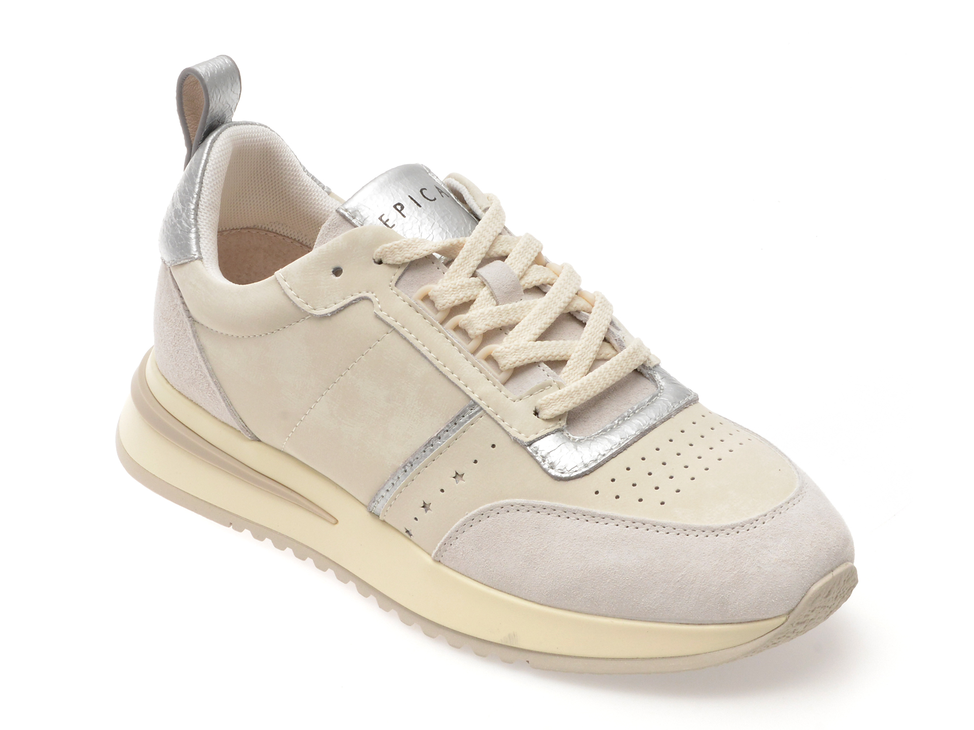 Epica Pantofi Sport Piele Naturală Gri