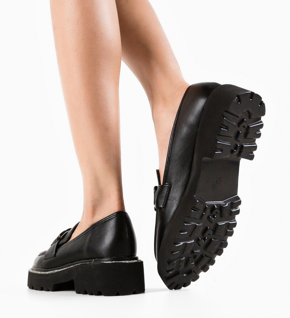 Pantofi Layton Negri | Stil Casual Urban - imagine 4