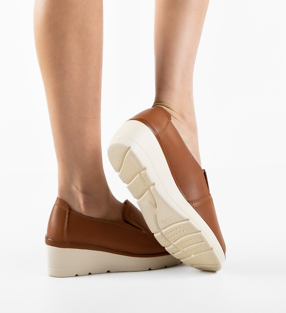 Pantofi Casual Sanam Camel - Confort și Stil - imagine 2