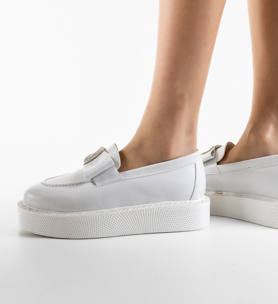 Pantofi Casual Sofia Albi - Confort & Stil