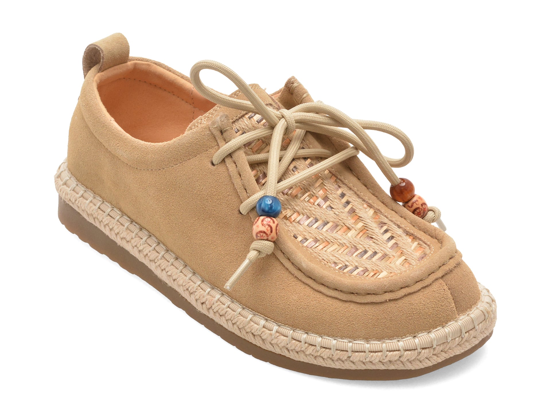Mocasini GRYXX Bej Piele Intoarsă Confort
