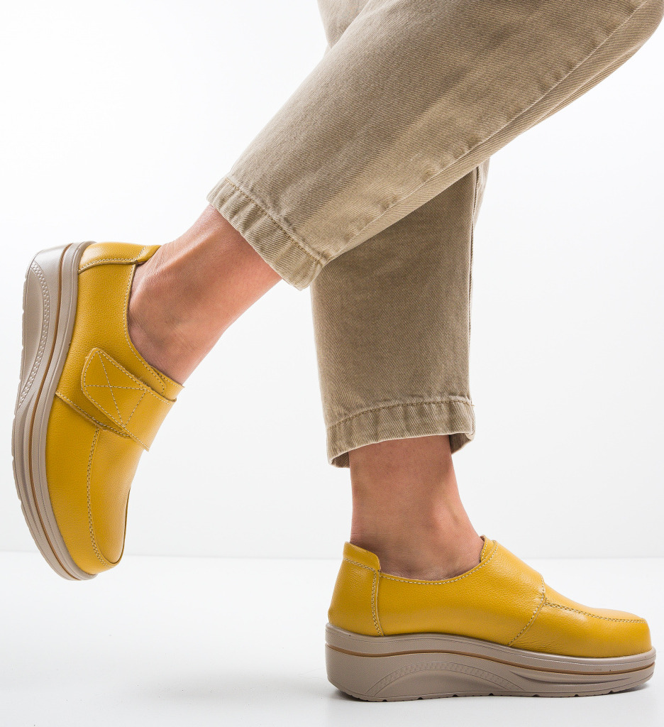 Pantofi Sport Hausberg Galbeni | Confort & Stil