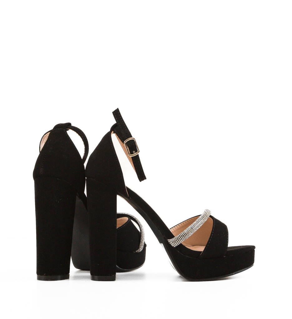 Sandale cu Toc Samia Negre | Eleganță maximă - imagine 5