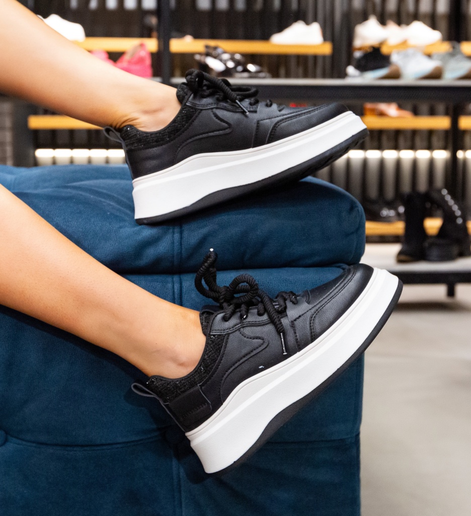 Sneakers Dama Taylor Negri - Confort și Stil - imagine 3