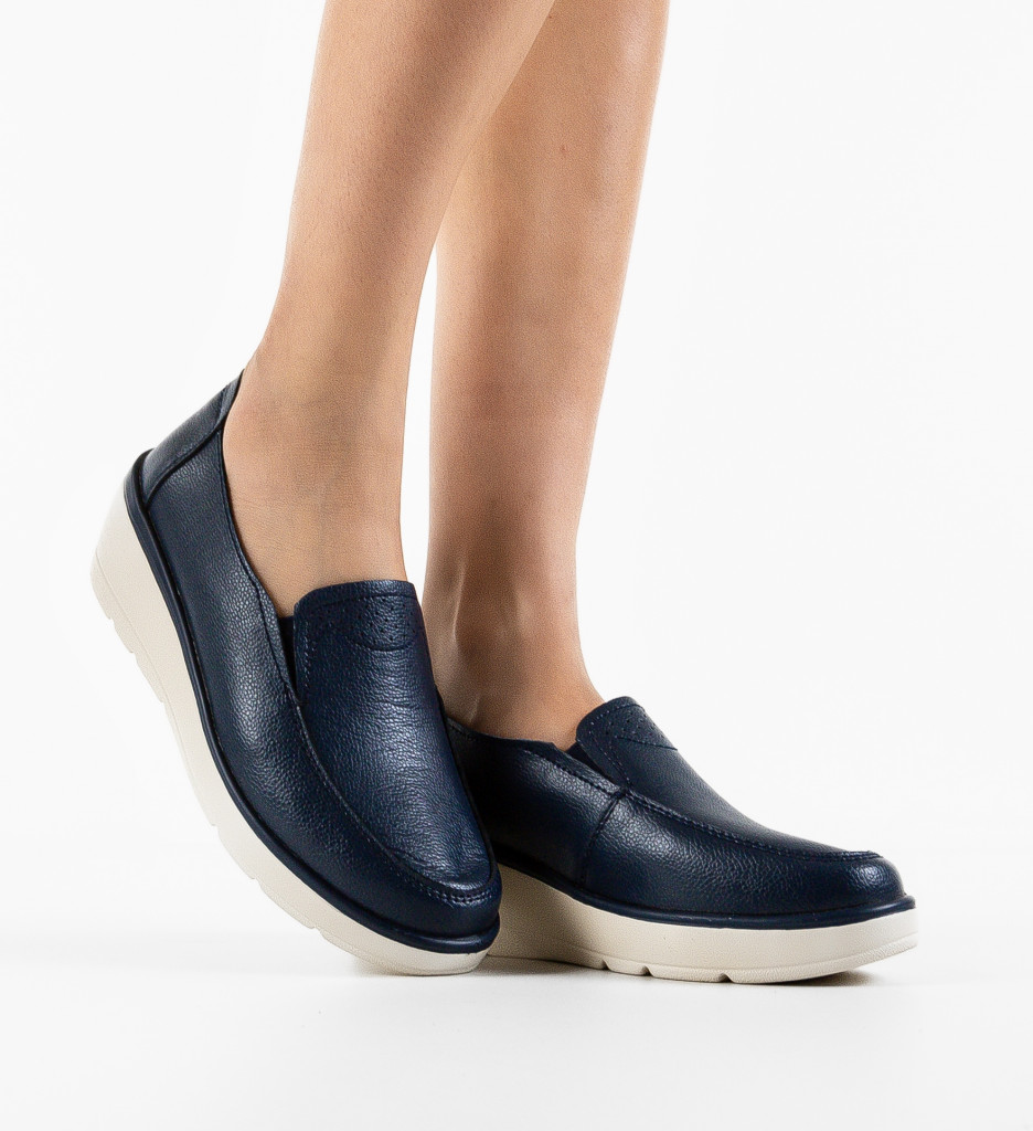 Pantofi Casual Sanam Bleumarin | Confort și Stil - imagine 2
