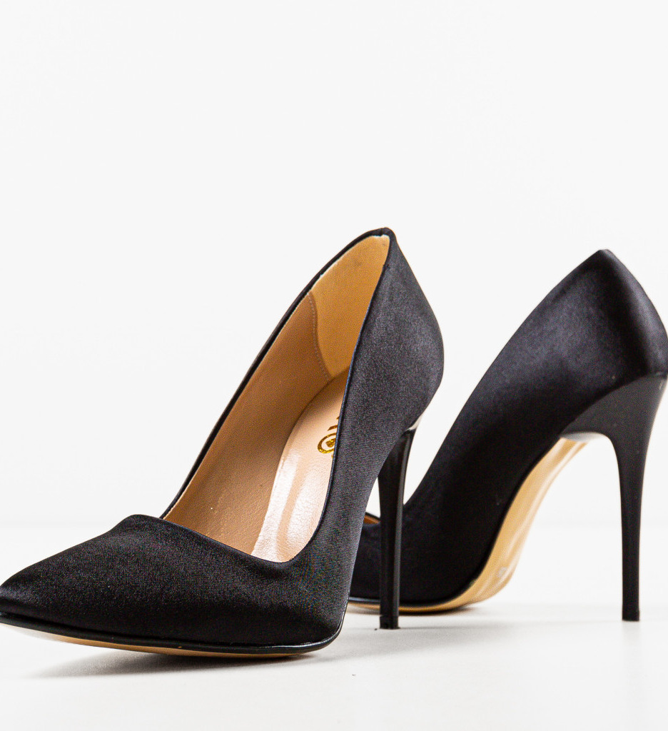 Pantofi Pefeba Negri cu Toc - Eleganță Asigurată - imagine 7