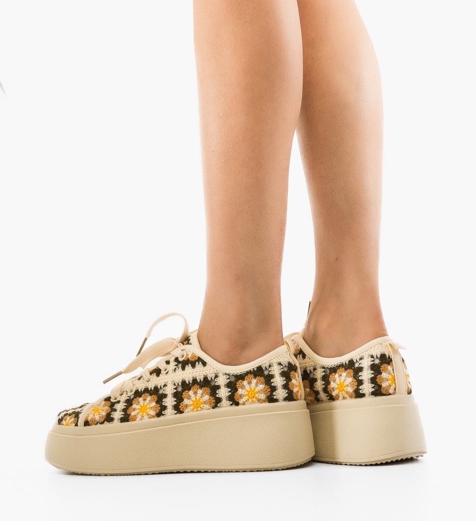 Sneakers Dama Verzi Maxima | Confort și Stil - imagine 3