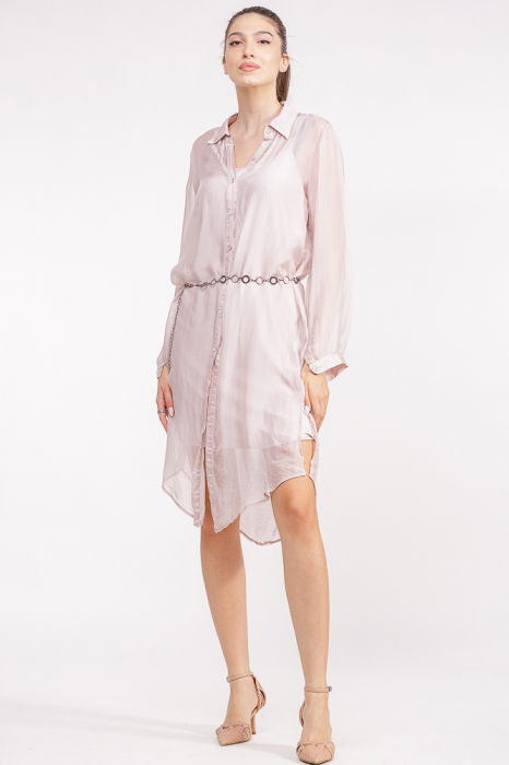 Rochie Shopika Matase Roz | Elegantă și Versatilă