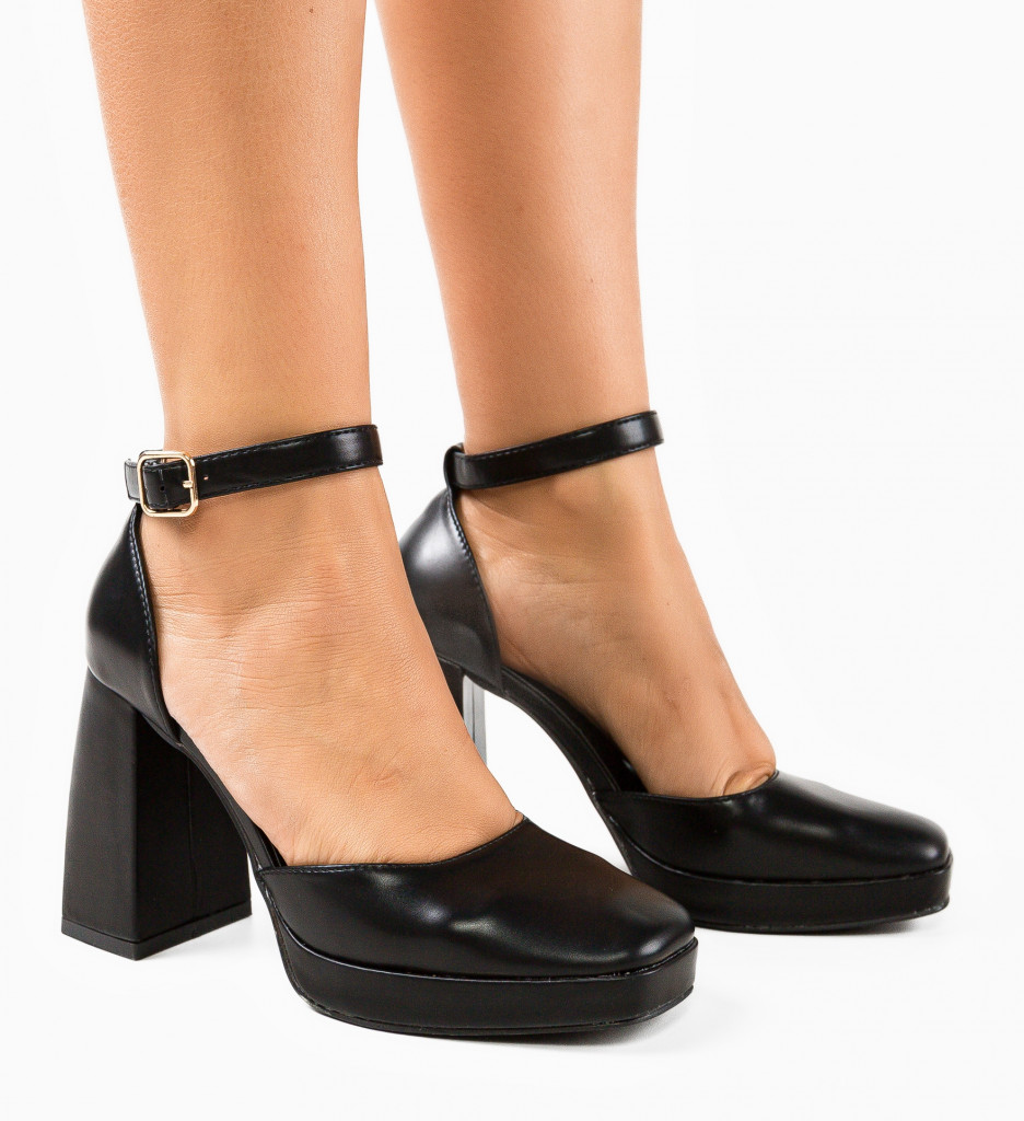 Pantofi Flynn Negri | Eleganță și Stil - imagine 2