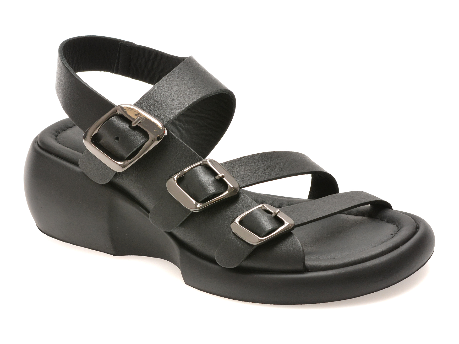 Sandale GRYXX Negre din Piele Naturală