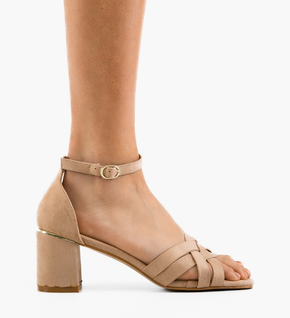 Sandale Toc Larson Khaki - Eleganță Asigurată - imagine 6