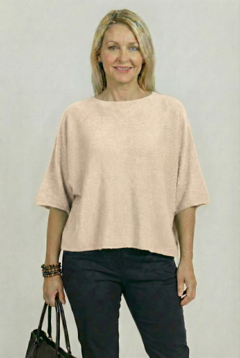 Pulover Versatil cu Maneca Fluture | Shopika - imagine 2