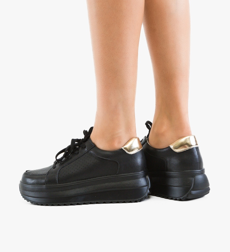 Pantofi Casual Cazmi Negri – Eleganță și Confort Zilnic - imagine 2