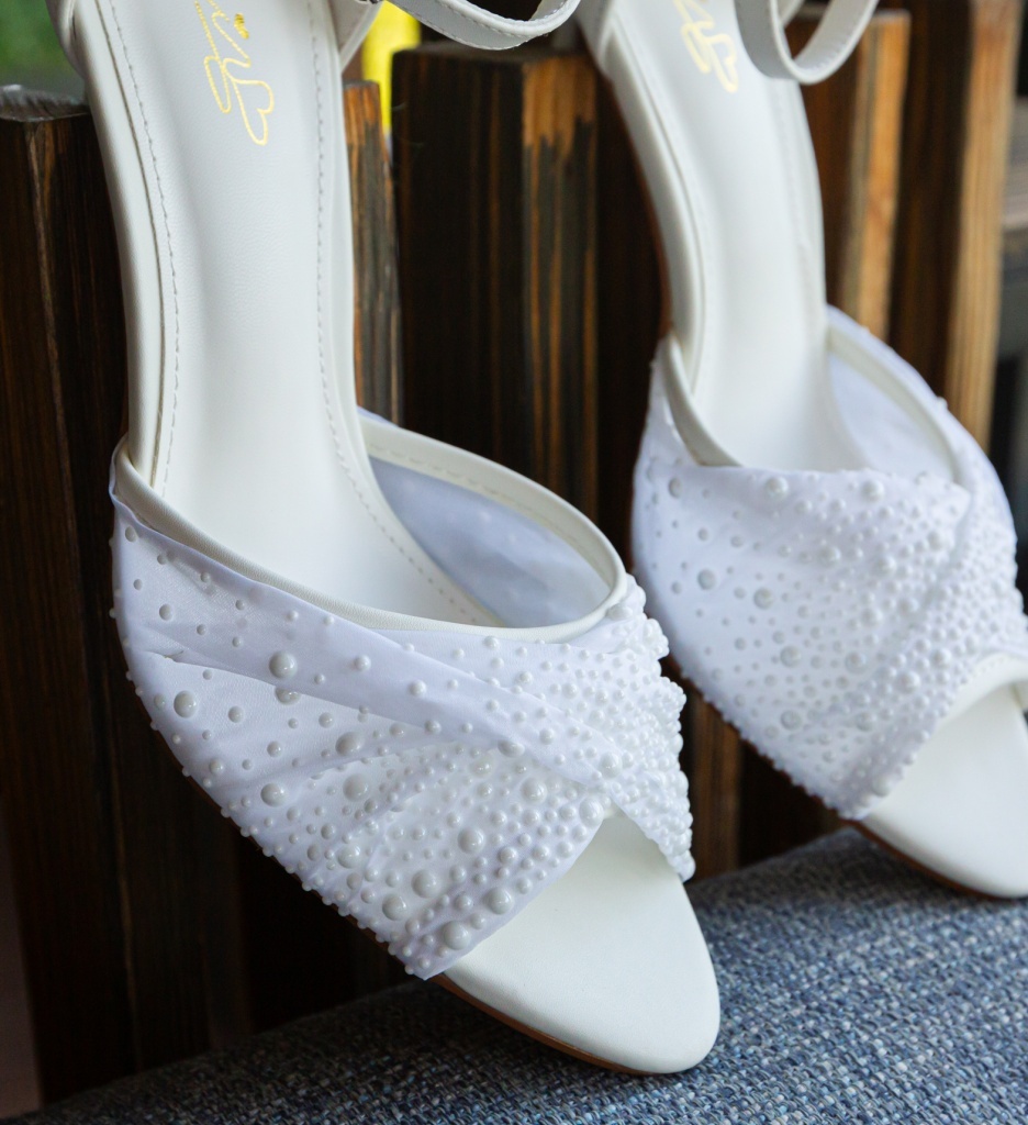 Sandale cu toc Kavra Albe | Eleganță și Confort - imagine 5
