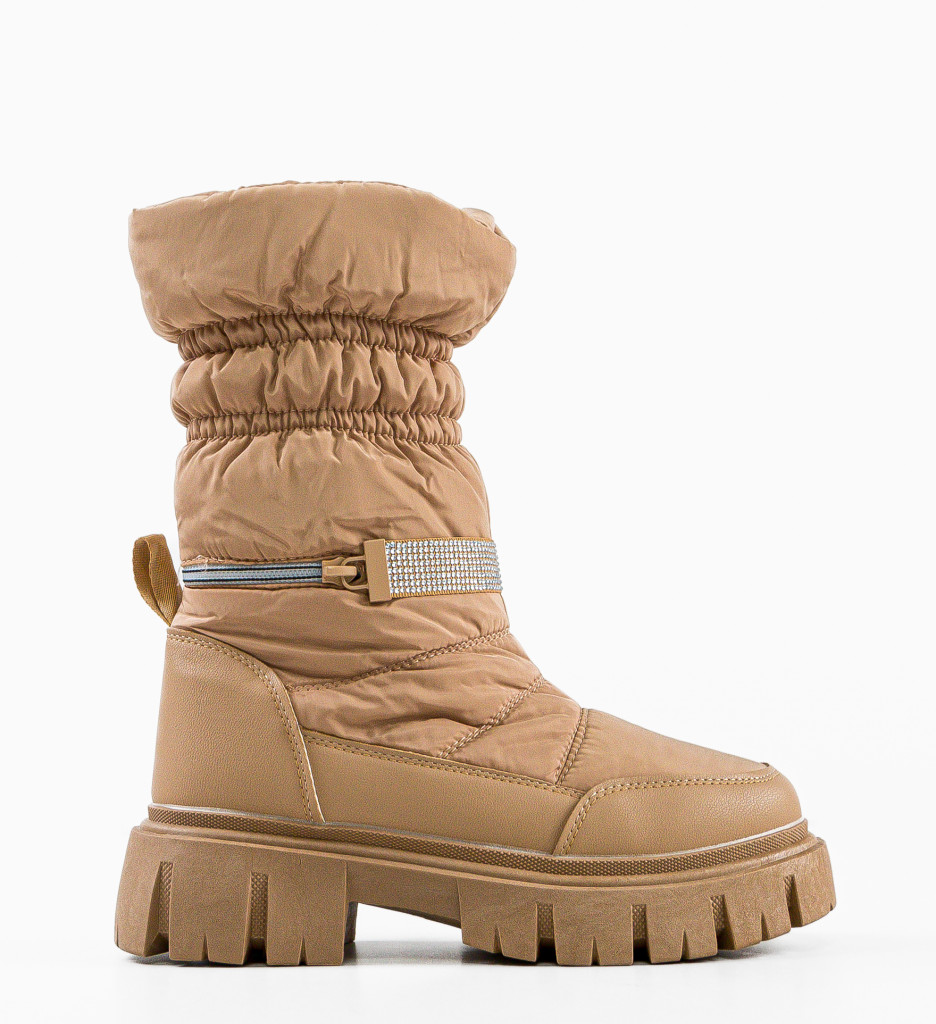 Ghete Dama Glama Khaki - Confort & Stil - imagine 5