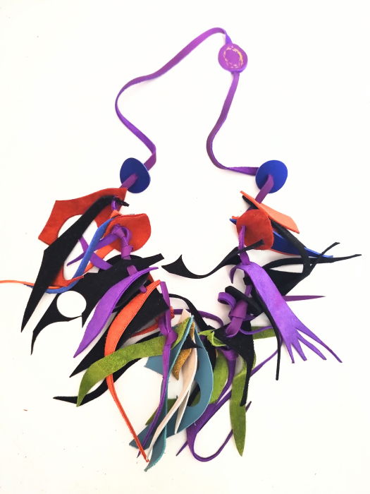 Colier Multicolor Piele Naturală | Shopika