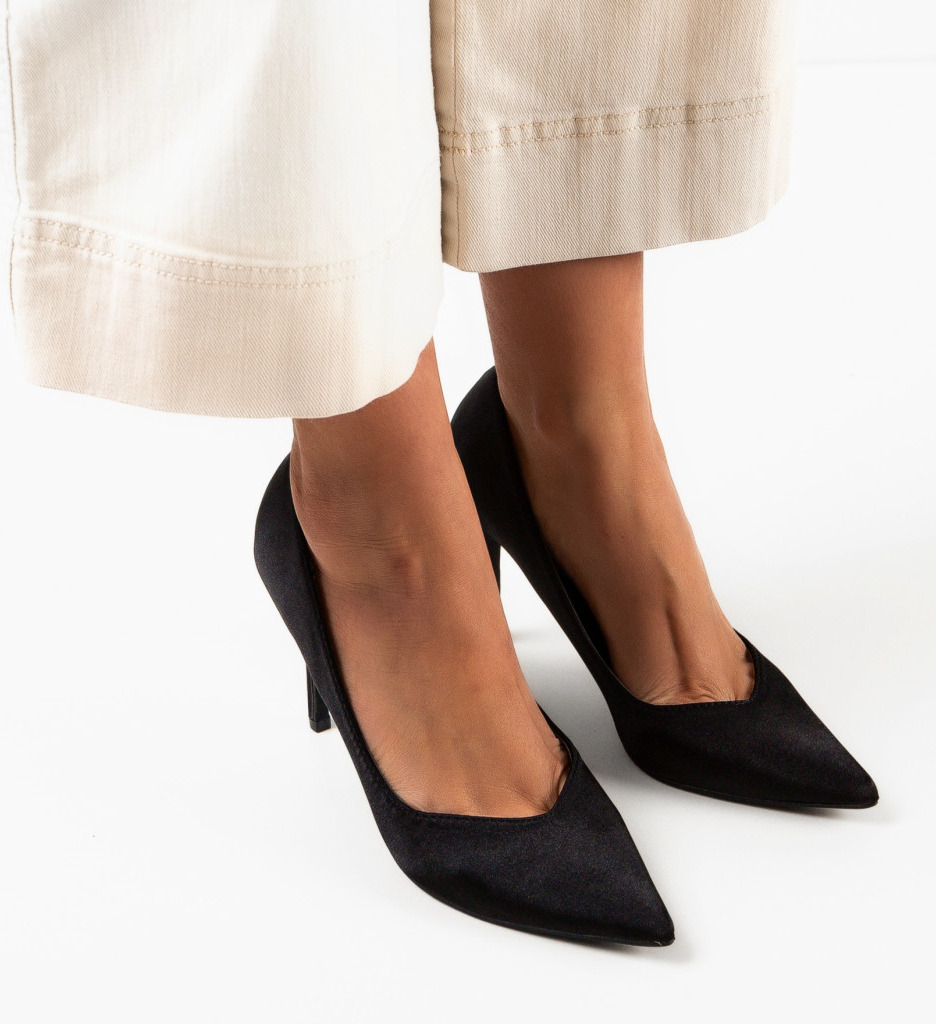Pantofi cu toc Blada Negri - Eleganță și Stil - imagine 2
