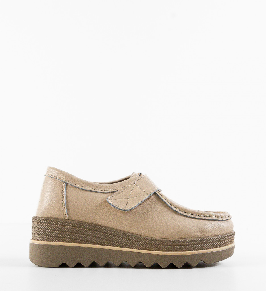 Pantofi Casual Straif Bej - Confort și Stil - imagine 4