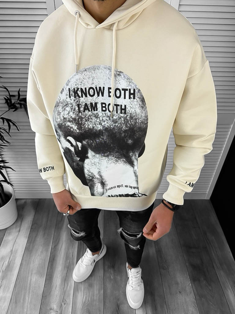 Hanorac Bej Slim Fit Barbati K198