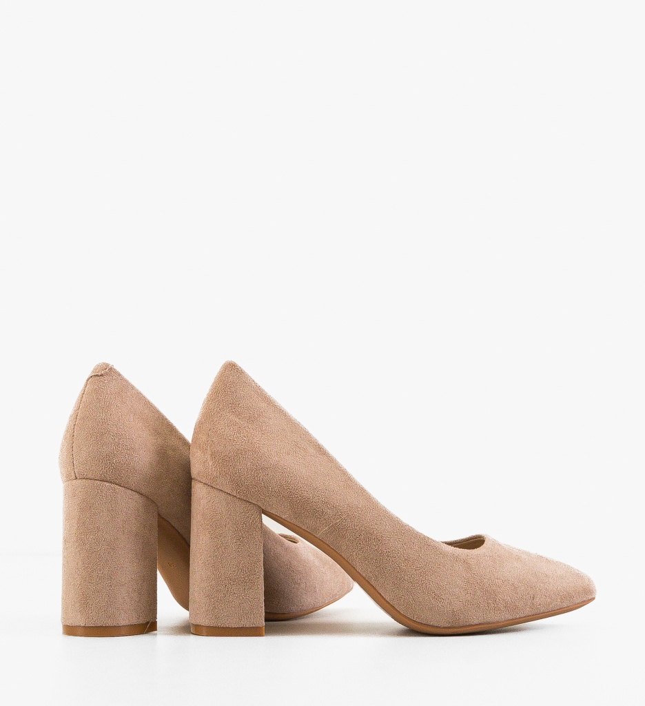 Pantofi Gyny Bej cu Toc | Eleganți și Moderni - imagine 3