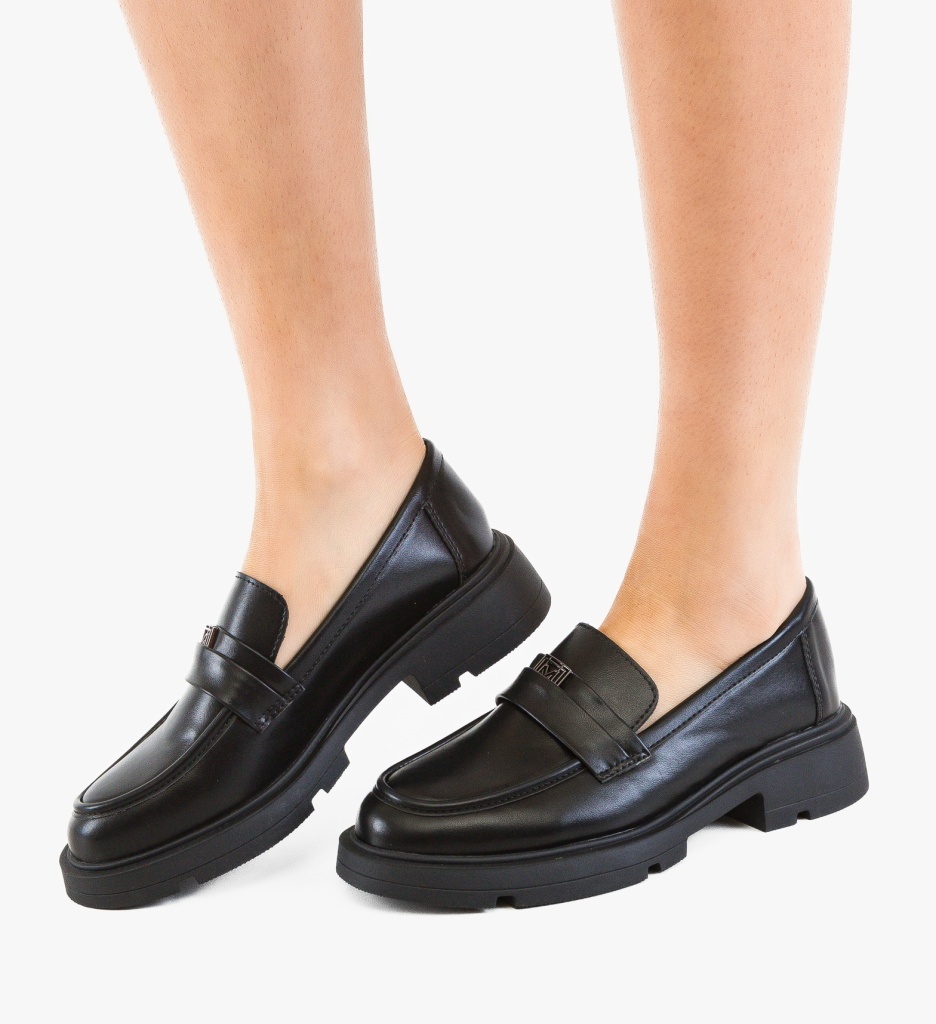 Pantofi Casual Dama Calform Negri Confortabili