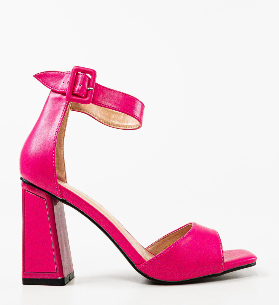 Sandale Toc Shanthi Fuchsia - Eleganță Vibrantă - imagine 7