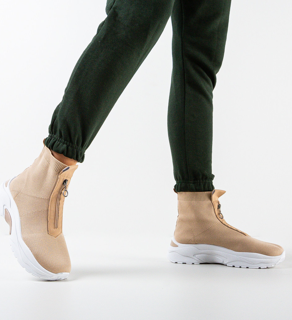 Sneakers Eshan Khaki - Confort si Stil Sport - imagine 3