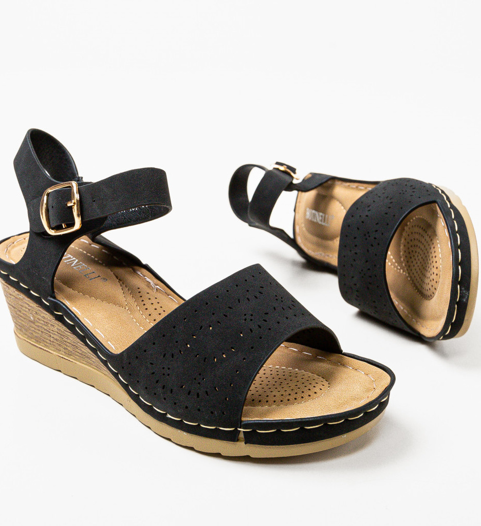 Sandale Dama Padmor Negre | Confort și Eleganță - imagine 5