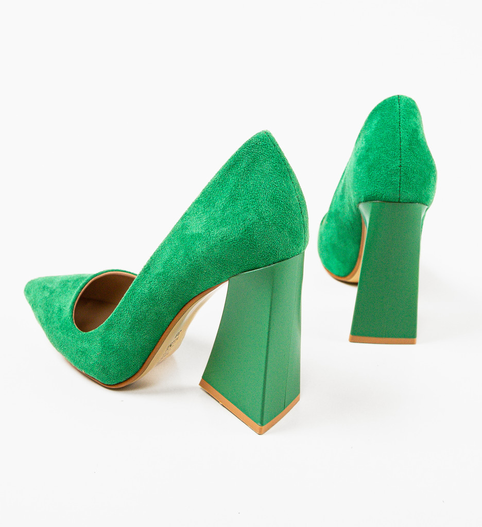 Pantofi Tyapa Verzi cu Toc - Eleganță Asigurată - imagine 6