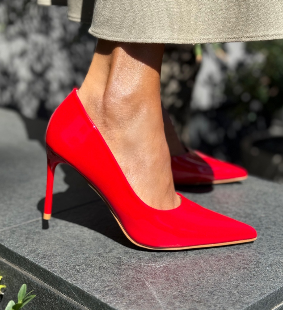 Pantofi Stiletto Rosii Neybar | Eleganță Maximă