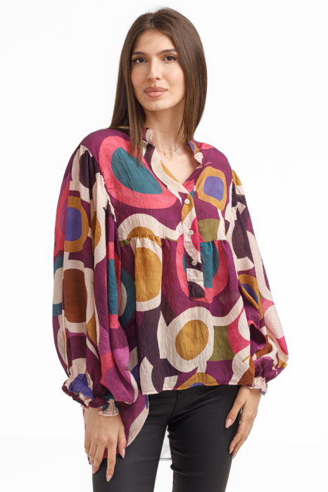 Bluza Tencel Geometric Shopika | Design Lejer