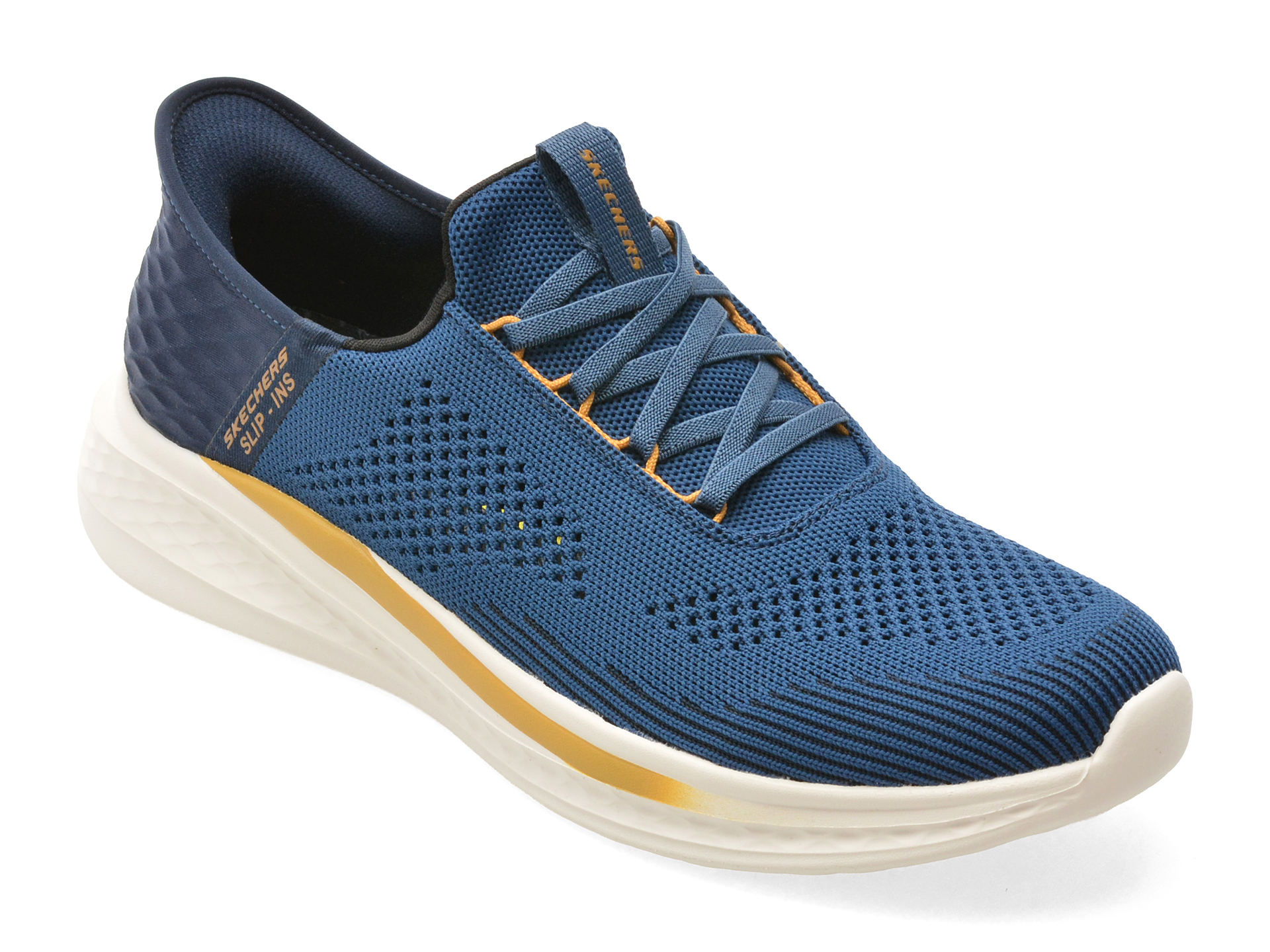 Pantofi Skechers SLADE albaștri - Confort maxim - imagine 2