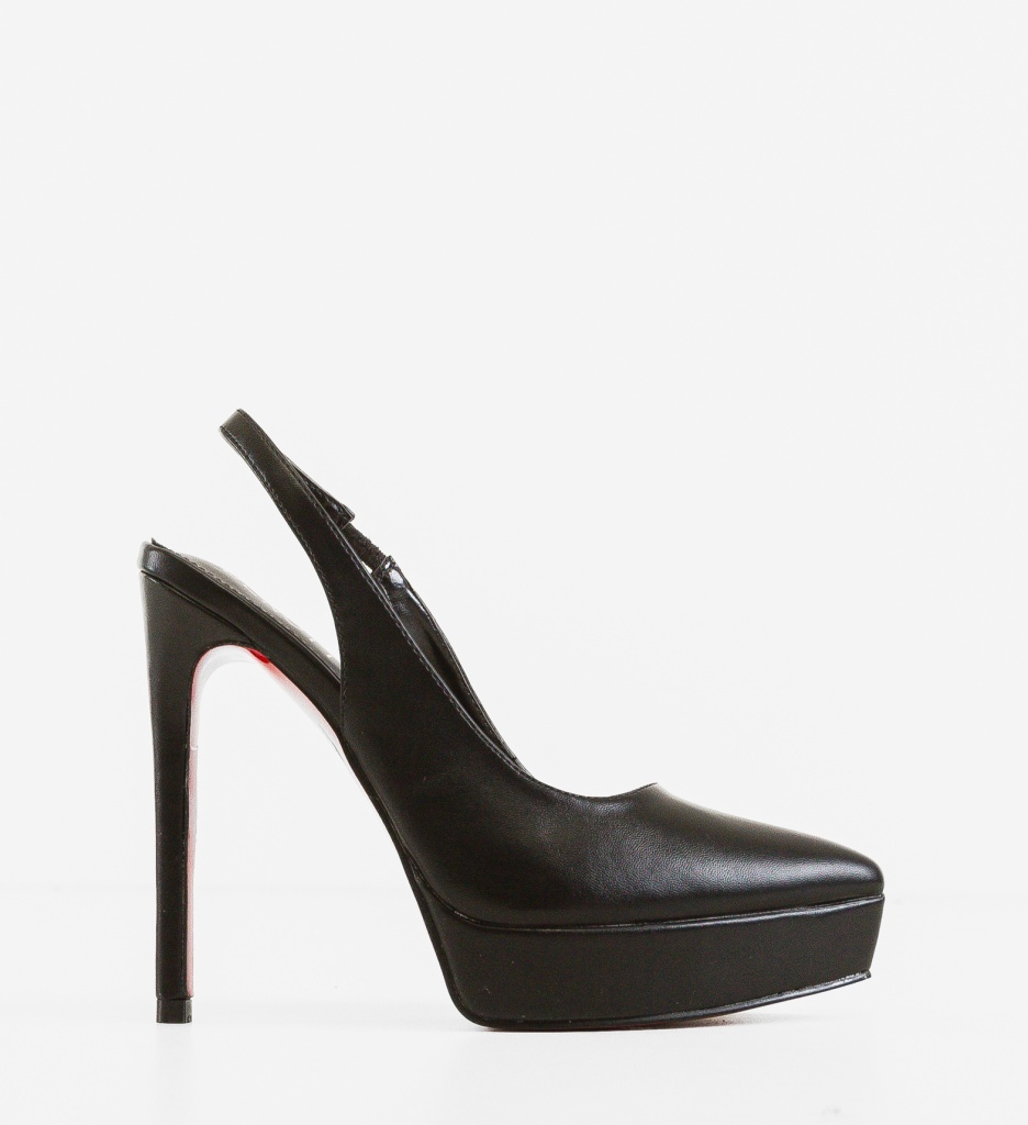 Pantofi Gorene Negri Depurtat - Eleganță și Stil - imagine 7