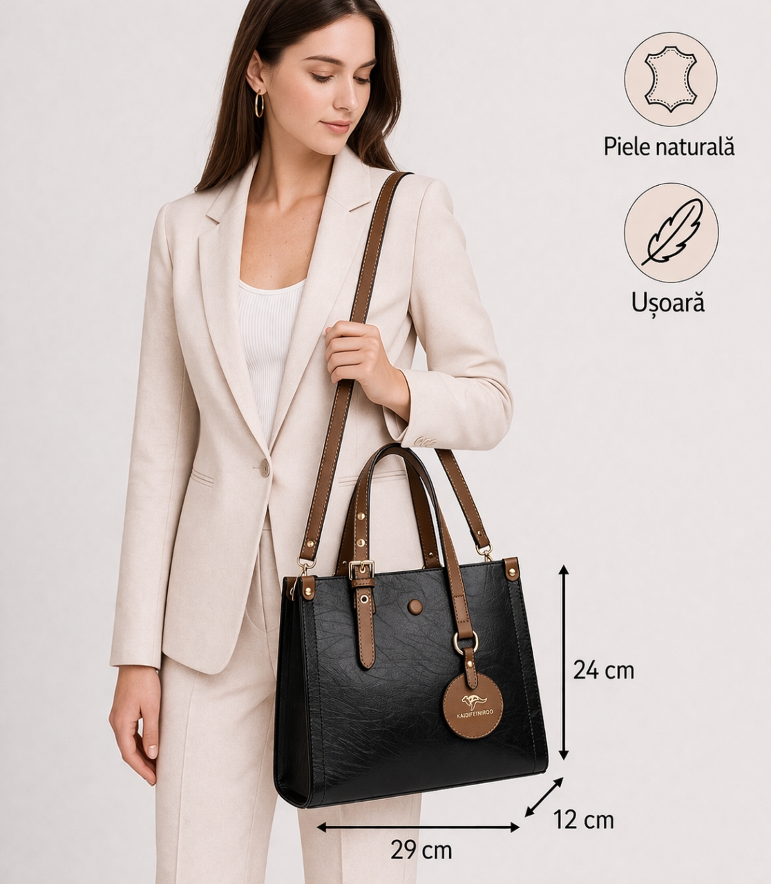 Geanta Dama Delis GT2698 Negru Piele Ecologica - imagine 2