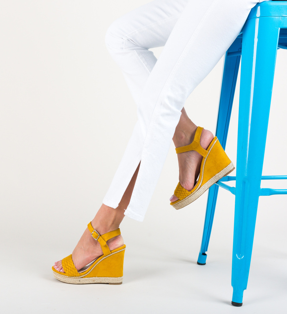 Platforme Riyab Galbene - Stil și Confort - imagine 2
