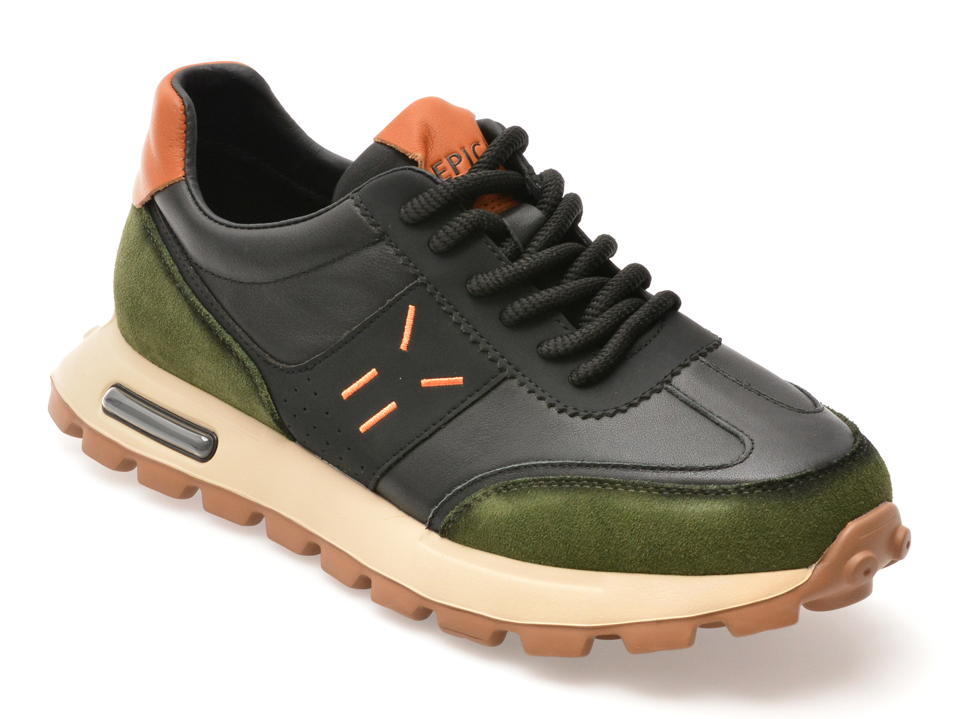 Pantofi Sport Epica Negri Piele Naturală