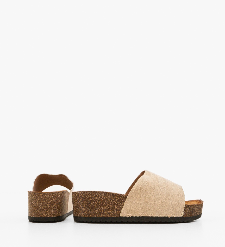 Sandale Tapan Dama Bej - Stil Casual Confortabil - imagine 2