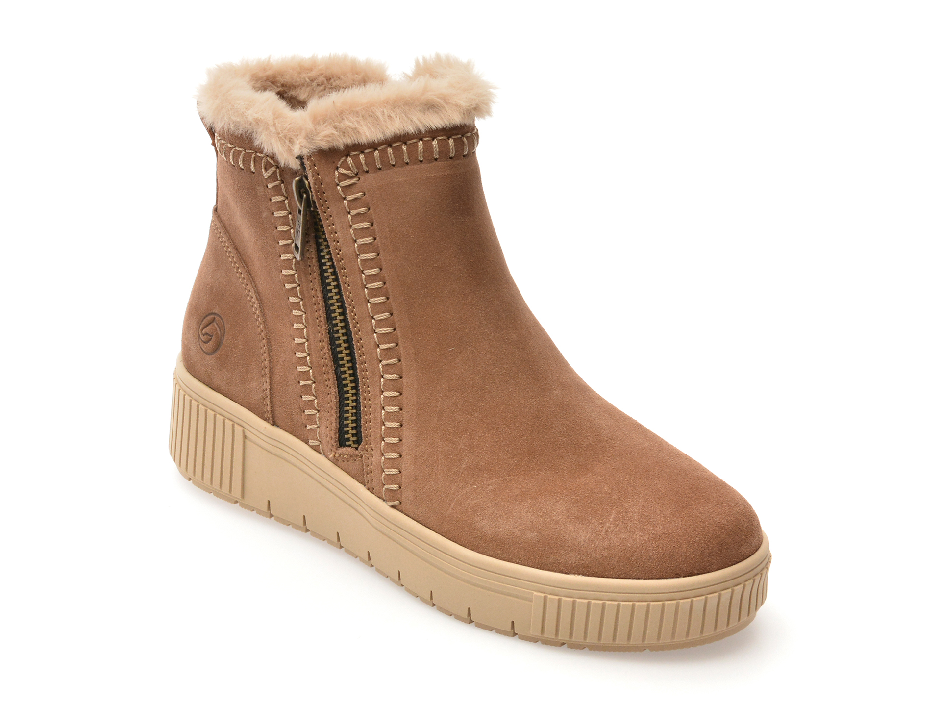 Ghete Remonte Piele Intarsa - Confort Premium - imagine 1