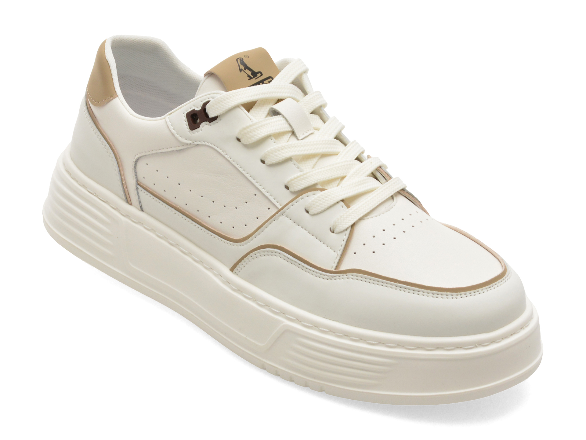 Pantofi Sport OTTER Alb Piele Naturală