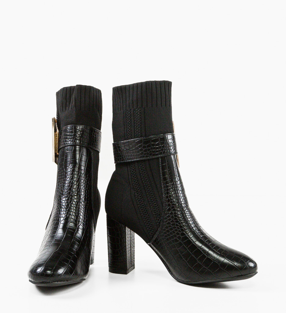 Botine Dama Lyla Negre | Eleganță și Confort - imagine 7