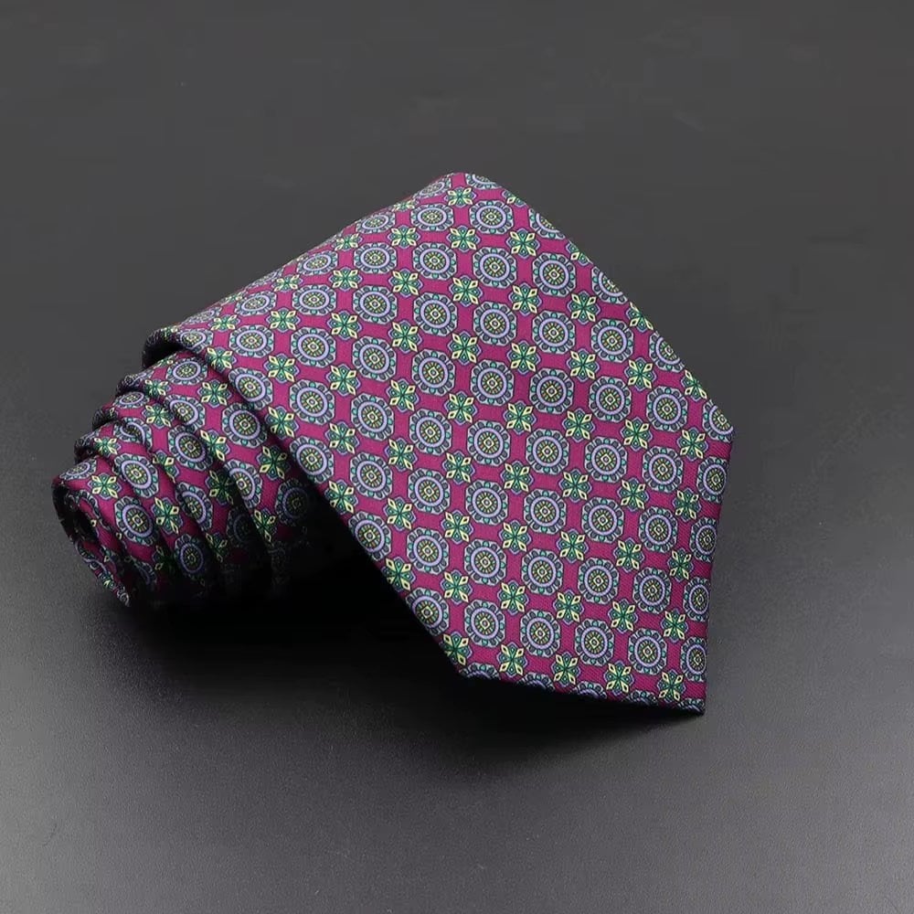 Cravată Floral Mov Picadili | Stil și Eleganță