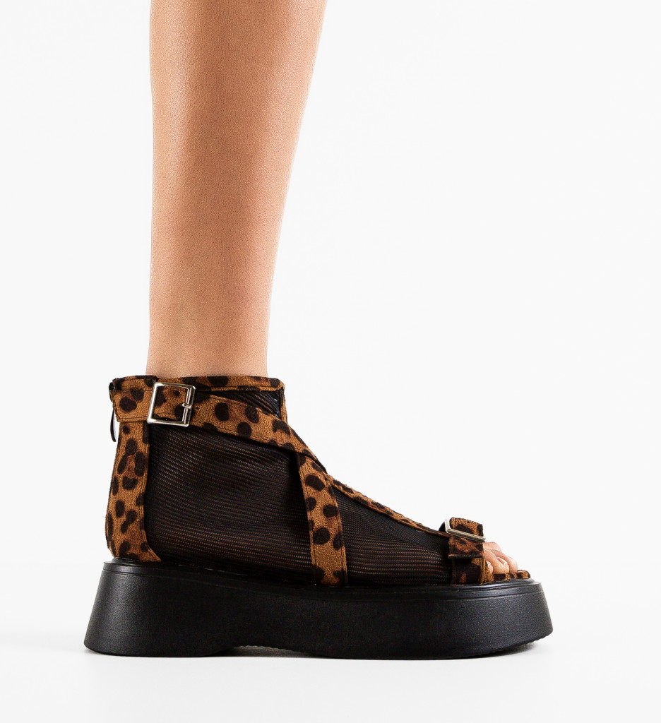 Sandale Dama Tomila Animal Print | Design Unic - imagine 5