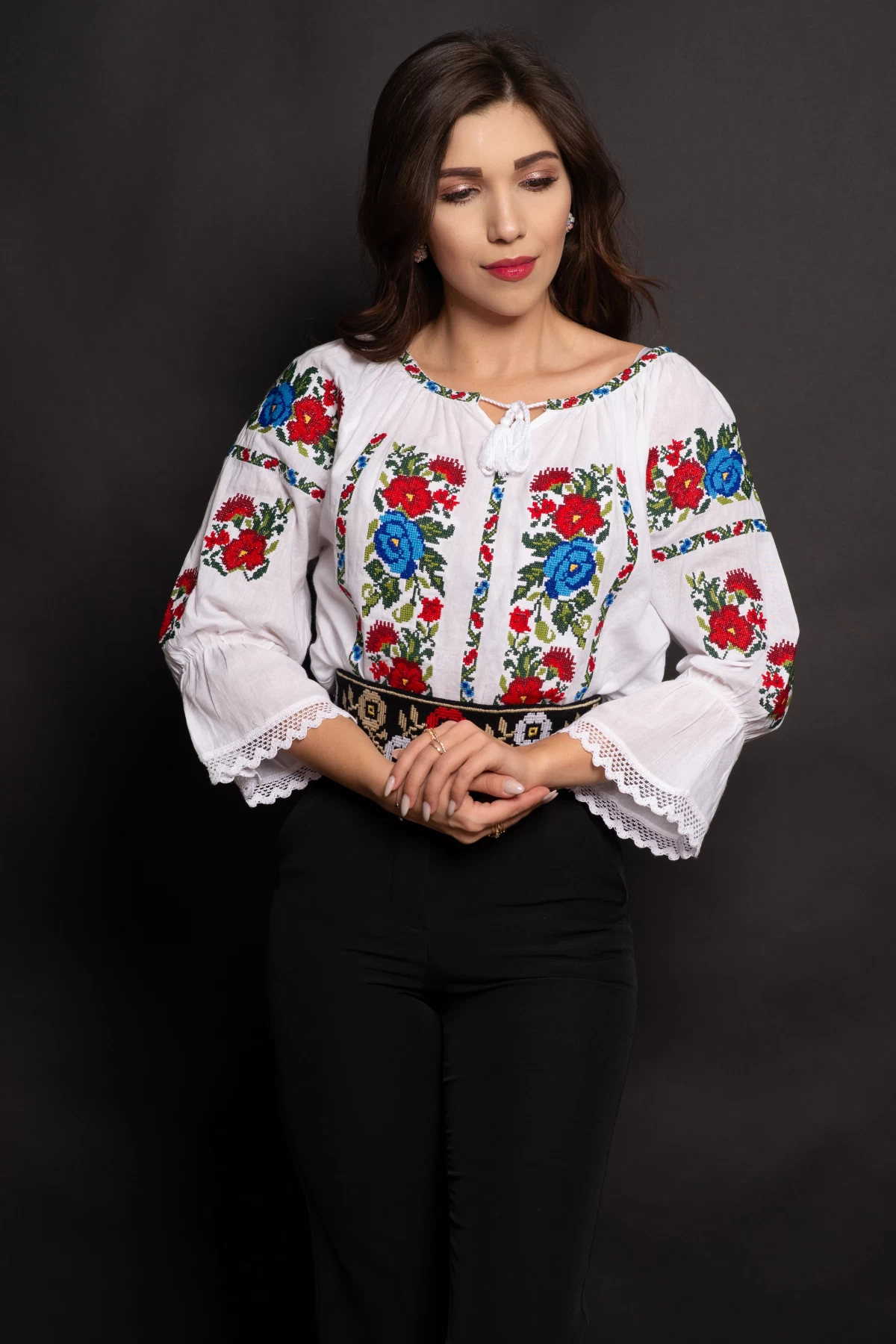 Ie Loredana Broderie Multicoloră - 100% Bumbac