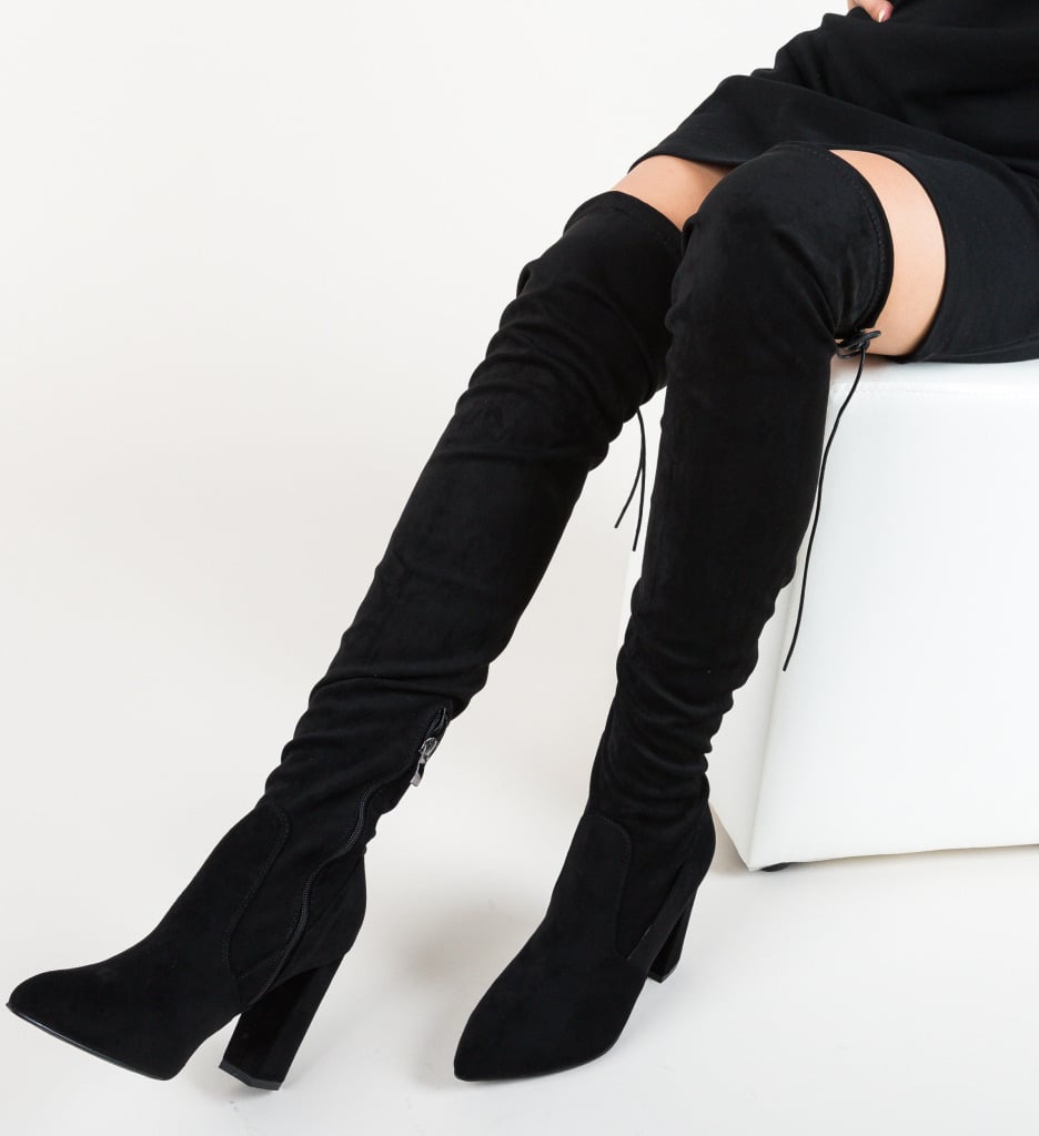 Cizme Dama Vister Negre - Eleganță și Confort - imagine 9