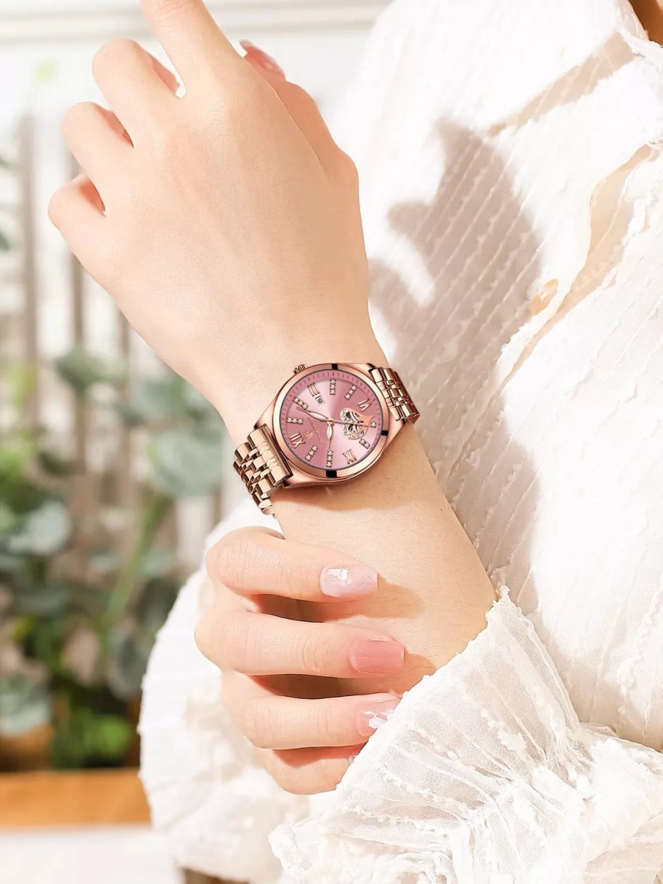 Ceas Poedagar CS1341 Dama Auriu Eleganta - imagine 2