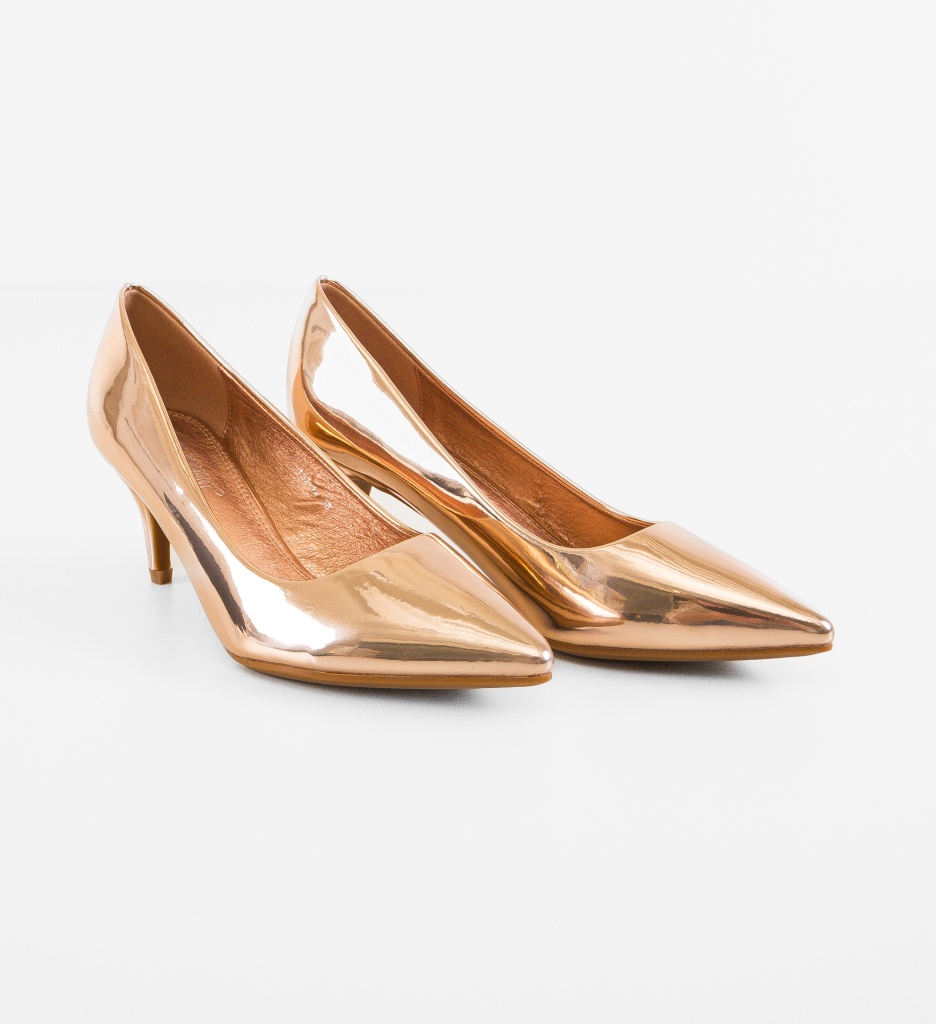 Pantofi Stiletto Fiona Aurii - Eleganță Premium - imagine 5