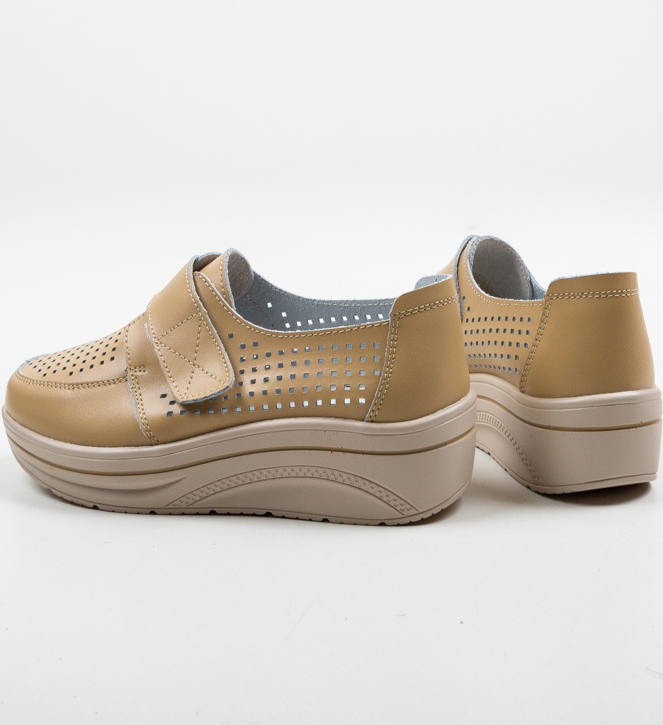 Pantofi Casual Rezolito Bej - Confort Stilat - imagine 6
