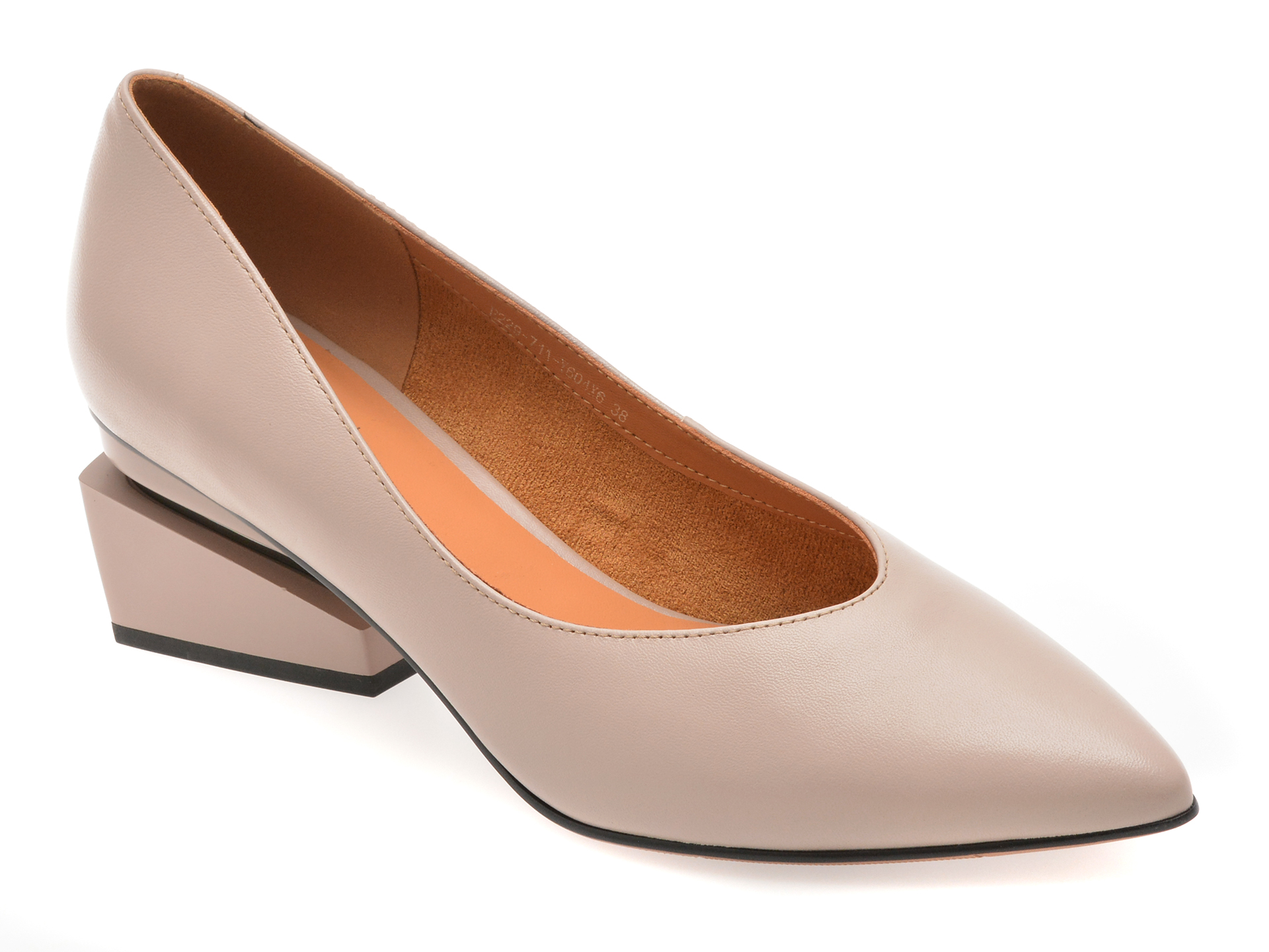 Pantofi Epica Nude din Piele Naturală E22971
