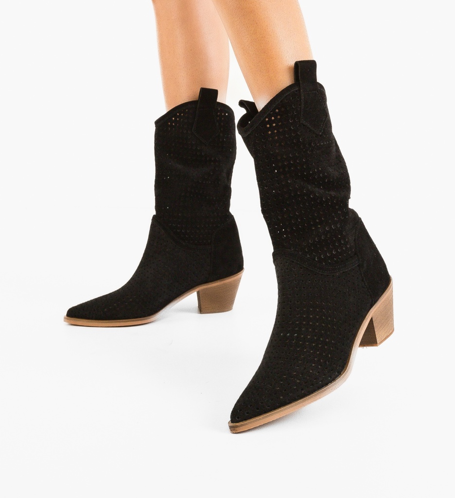 Botine Dama Tersa Negre | Stil Urban Elegant - imagine 2
